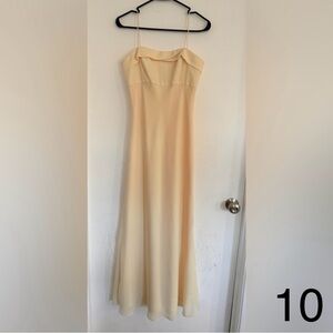 Michaelangelo Strapless Cream Gown